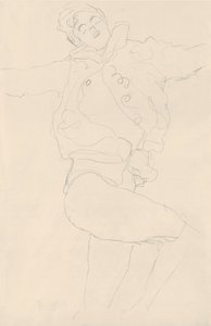 Femme dansante avec cape - Gustav Klimt